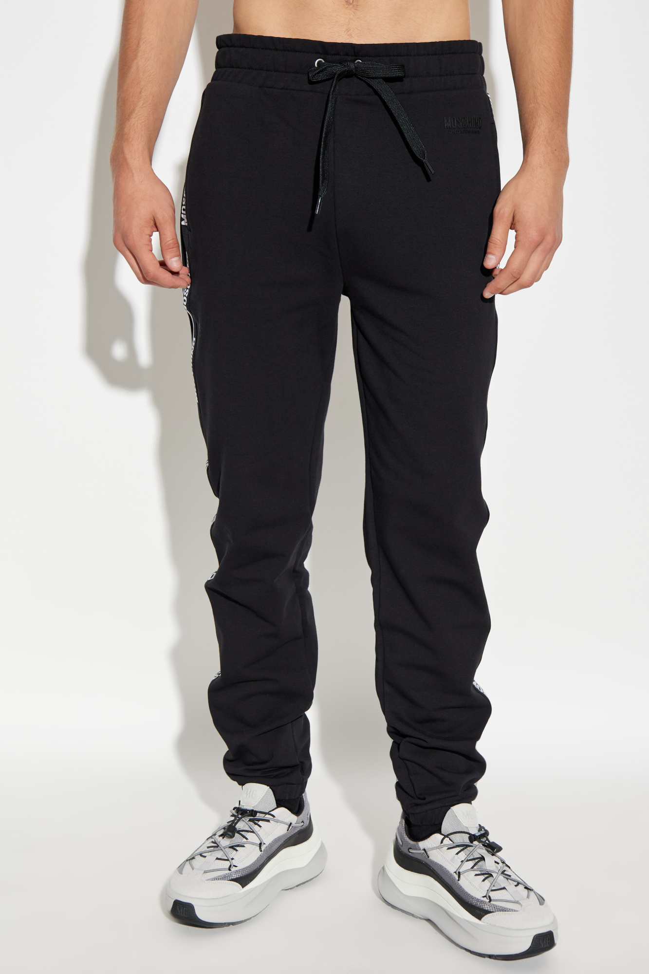 パンツ Moschino SS25 ASYMMETRICAL WOOL PANTS (01160418 0555) Moschino Moschino Women Asymmetrical Wool Pants | luosophy